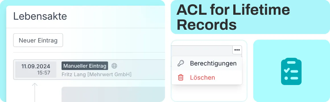 ACL (Access Control List) for lifetime records—even more, even more precise control