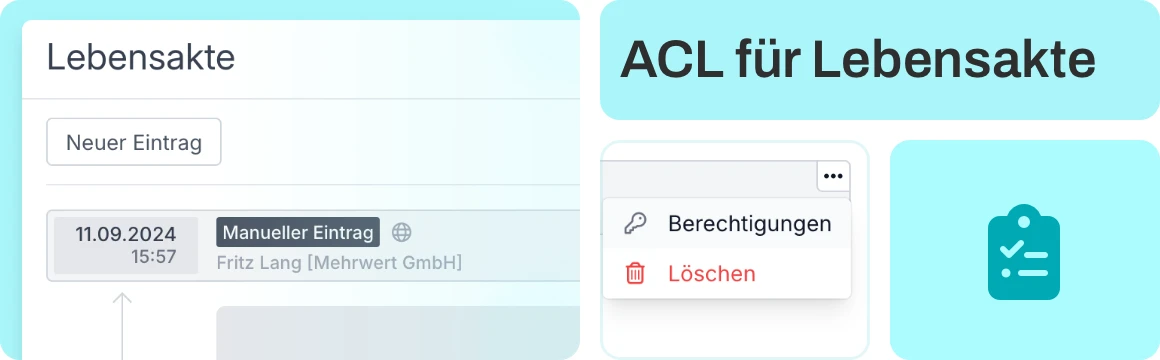 ACL (Access Control List) für Lebensakte – noch mehr, noch genauer steuern