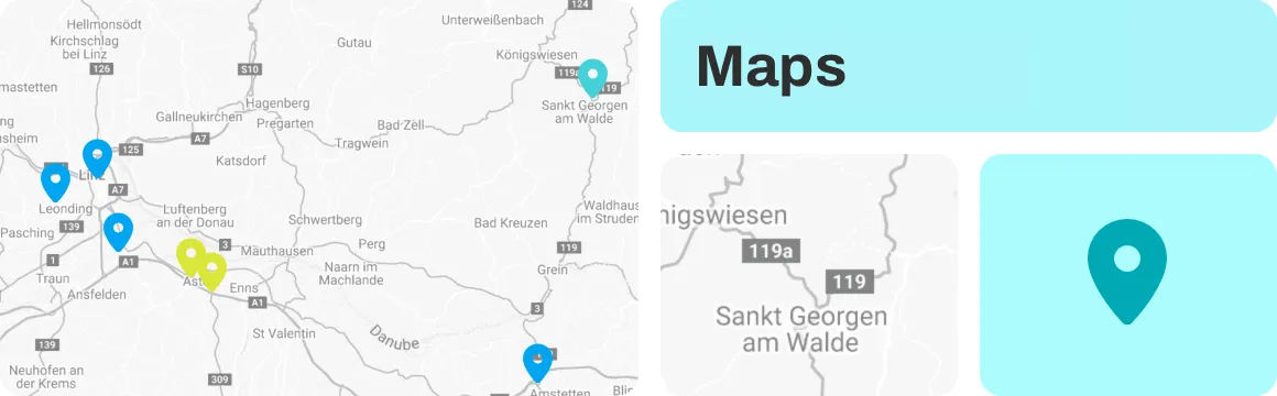 Keep track of your assets and products with the new map feature