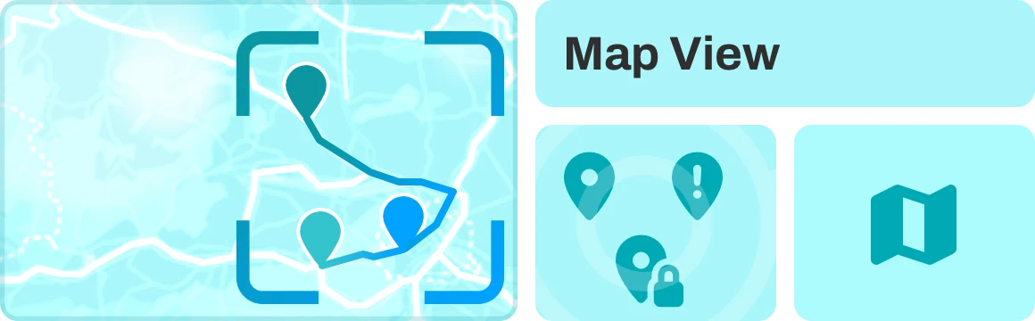 Map view for dispatch planner—Plan assignments clearly, optimize routes efficiently