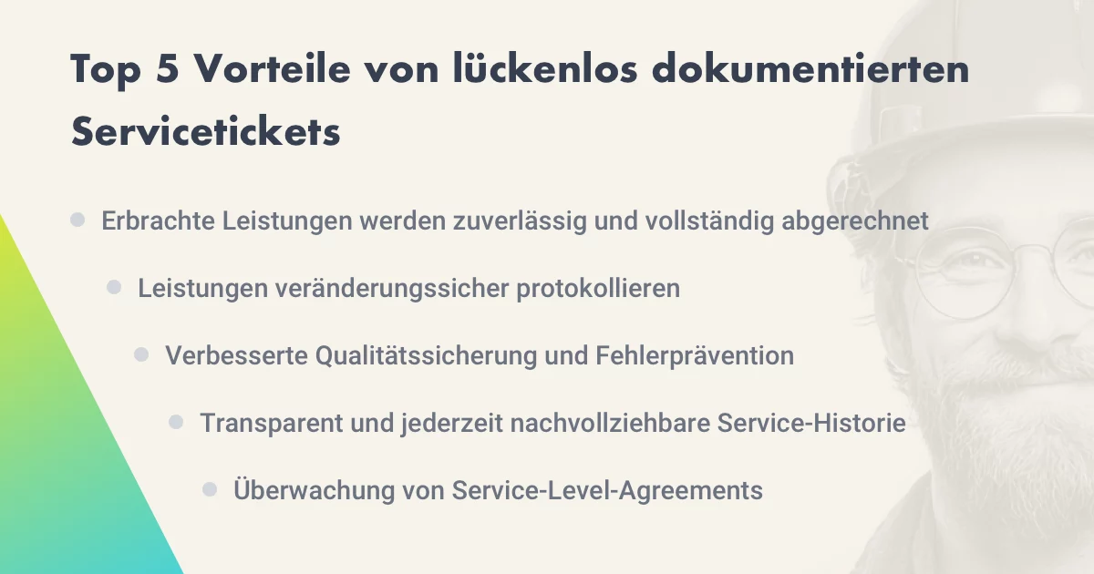 Top 5 Vorteile von Bonder Service-Tickets