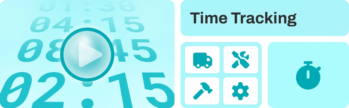 Service recording—Document work hours and services precisely