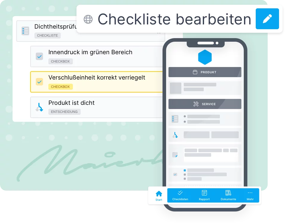 Dynamische Checklisten